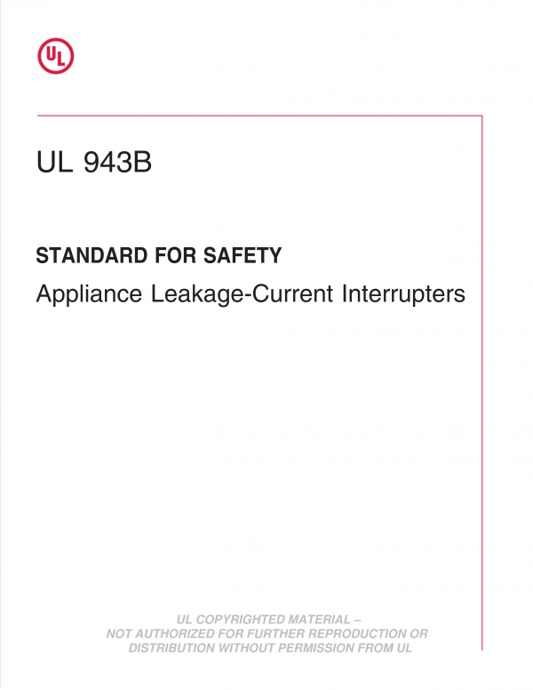 UL 943B PDF UL 943B PDF